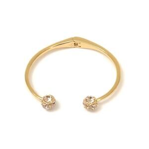 Kate Spade Lady Marmalade Open Cuff Gold and Crystal Bracelet